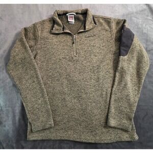 Avalanche Outdoor Mens Heathered Fleece 1/4 Zip Pullover Sweater Size M